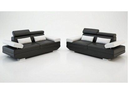 Luksusowy zestaw mebli sofowy Sofa Podkładka 3+3 miejsce do siedzenia + Stołek salonowy