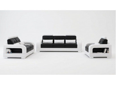 Skórzana sofa rozkładana Zestaw sofowy 3+1+1 miejsce do siedzenia Obcios designerski salon
