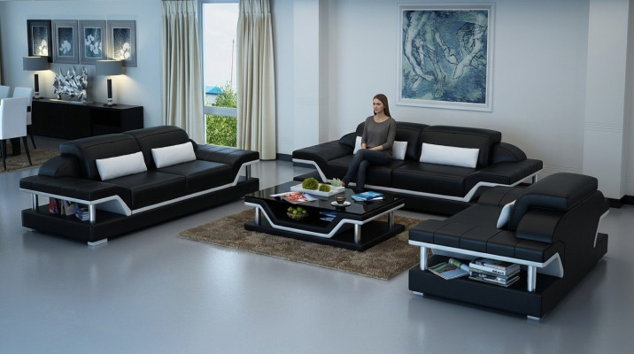 Zestaw sofowy Kompletny zestaw do salonu Obcios 3+1+1 miejsce do siedzenia Sofa Podkładka