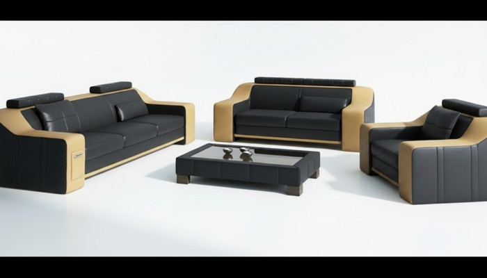 Sofa Zestaw sofowy 3+2 miejsce do siedzenia Zestaw Design Podkładka Couch Modern Ustawić