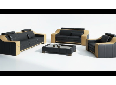 Sofa Zestaw sofowy 3+2 miejsce do siedzenia Zestaw Design Podkładka Couch Modern Ustawić