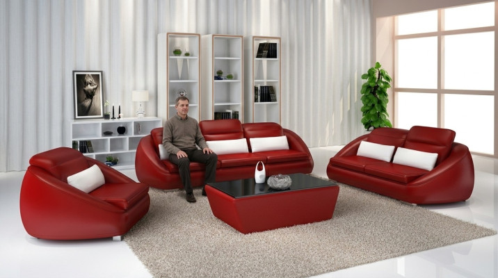 Luksusowy Zestaw sofowy 3+1+1 miejsce do siedzenia salon designerskie meble sofa kanapa