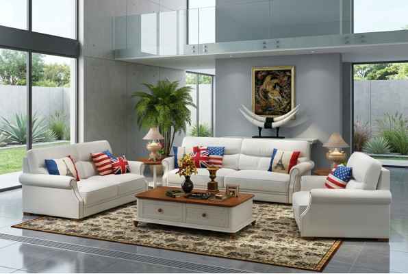 Zestaw sofowy Modern 3+2+1 miejsce do siedzenia Zestaw Design Sofa Podkładka Kanapy Kanapa