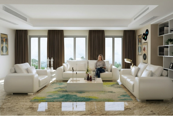 Nowoczesny Zestaw sofowy 3+2+1 miejsce do siedzenia Zestaw Design Sofa Podkładka Kanapy Kanapa