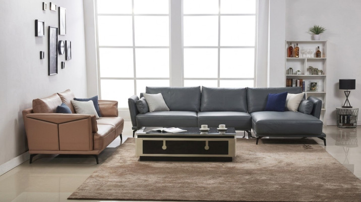 Designerska Sofa Kanapa Ustawić Narożnikowa kanapa z Stołek Podkładka Żywy krajobraz