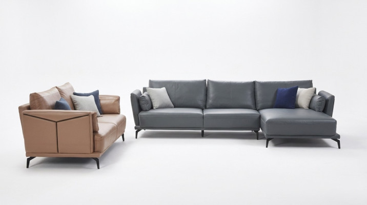 Designerska Sofa Kanapa Ustawić Narożnikowa kanapa z Stołek Podkładka Żywy krajobraz