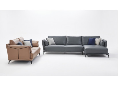 Designerska Sofa Kanapa Ustawić Narożnikowa kanapa z Stołek Podkładka Żywy krajobraz