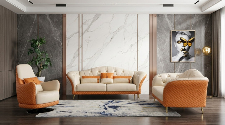 Nowoczesny Zestaw sofowy 3+2+1 miejsce do siedzenia Zestaw Design Sofa Podkładka Kanapa Kanapy