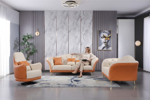 Luksusowe Meble Zestaw sofowy Sofa Podkładka 3+2 grupy wypoczynkowe do salonu