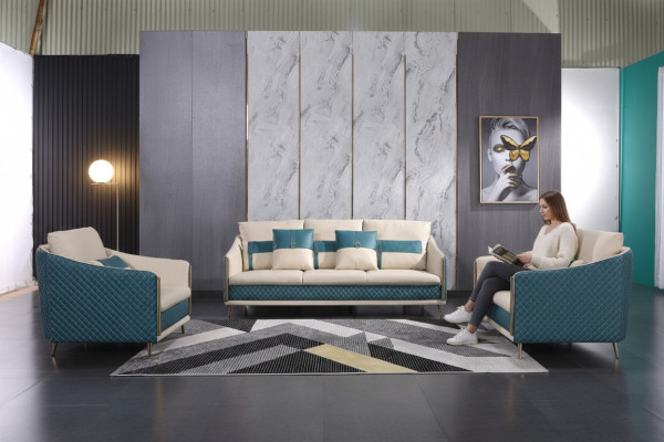 Zestaw sofowy 3+2+1 miejsce do siedzenia Sofa Siedziba Couch Nowoczesna Podkładka Ustawić Kanapy