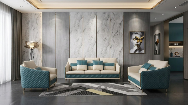Zestaw sofowy 3+2 miejsce do siedzenia Zestaw Design Sofa Podkładka Kanapy Dekoracja kanapy Modern