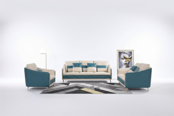 Zestaw sofowy 3+1+1 miejsce do siedzenia Zestaw Sofa Podkładka Kanapa Skóra Podkładka Ustawić