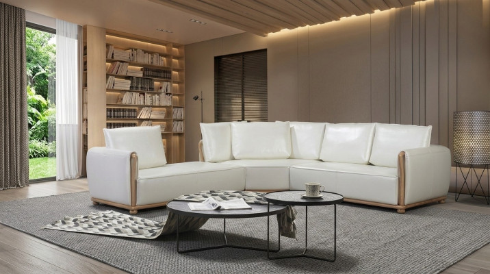 Designerska Sofa Ustawić Kanapa Narożnikowa kanapa z Stołek Podkładka Żywy krajobraz