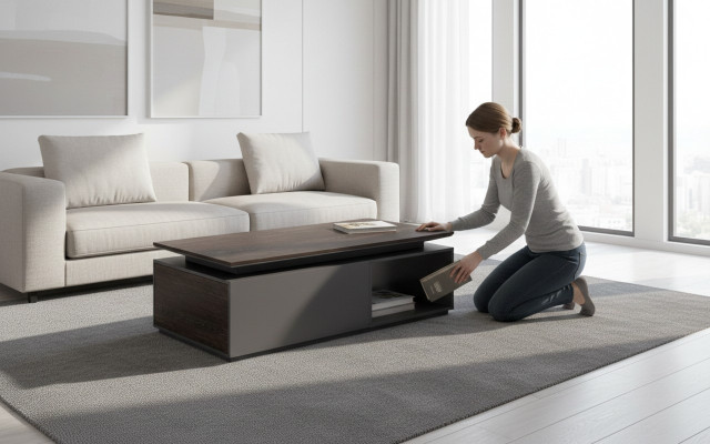 stolik kawowy Nowoczesny stolik Design stoły Salon Drewno Salon