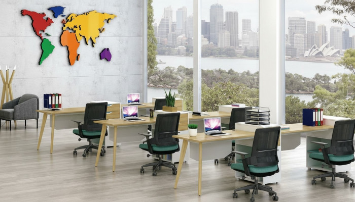 Tabela office Meble obiekt stoły call center 1 miejsce pracy Biurko