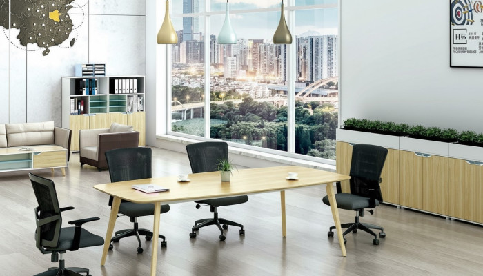 Nowoczesne Biuro Stół konferencyjny stoły Drewno Design Meble Meeting
