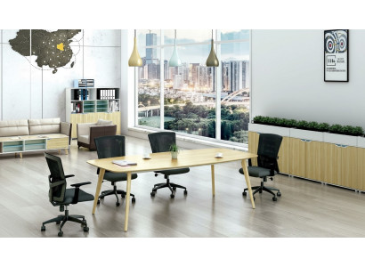 Nowoczesne Biuro Stół konferencyjny stoły Drewno Design Meble Meeting