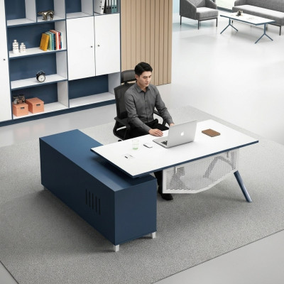 Biurko z Półka Home Office Dekoracja Meble biurowe Meble Biurko