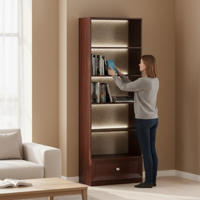 Szafa drewniana Regał Kredens Office Szafki Ściana System Półka Meble