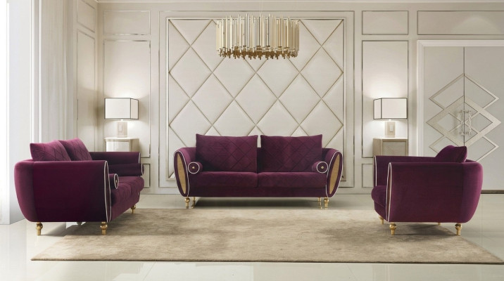Designerska sofa Zestaw sofowy 3+2+1 miejsce do siedzenia Sofa Podkładka Ustawić pokój dzienny