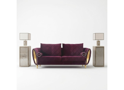 Sofa 3 miejsce do siedzenia Sofy Kanapa Podkładka Ustawić Metal Design Modern Couches