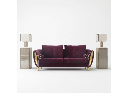 Sofa 3 miejsce do siedzenia Sofy Kanapa Podkładka Ustawić Metal Design Modern Couches