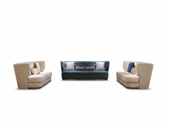 Zestaw sofowy 3+2+2 miejsce do siedzenia Zestaw Design Sofa Podkładka Kanapy Kanapa Modern