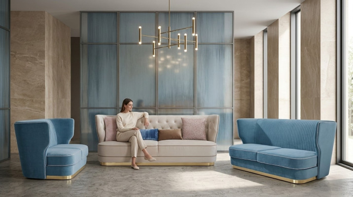 Sofa 3 miejsce siedzące sofy materiałowe luksusowa designerska kanapa nowa sofa luksusowe sofy tapicerowane