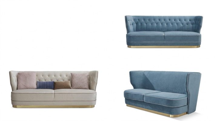 Sofa 3 miejsce siedzące sofy materiałowe luksusowa designerska kanapa nowa sofa luksusowe sofy tapicerowane