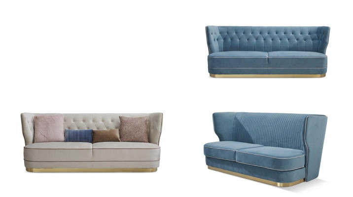 Sofa 3 miejsce siedzące sofy materiałowe luksusowa designerska kanapa nowa sofa luksusowe sofy tapicerowane