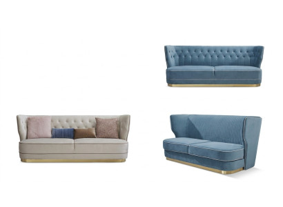 Sofa 3 miejsce siedzące sofy materiałowe luksusowa designerska kanapa nowa sofa luksusowe sofy tapicerowane