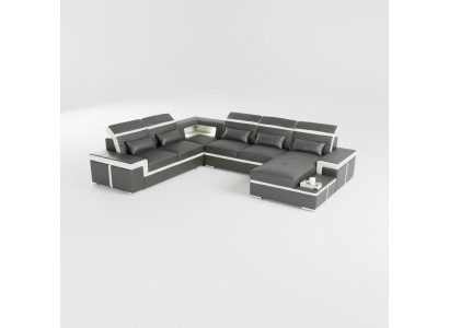 Sofy Sofa U Shape Sofa Podkładka Ustawić Żywy krajobraz Design Narożnikowa kanapa Skóra Nowość