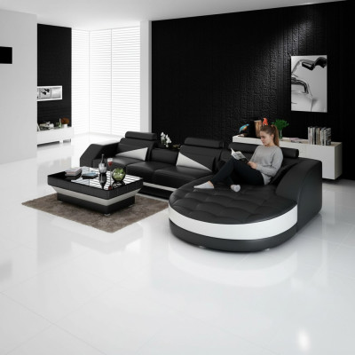 Narożnikowa kanapa L-shape Żywy krajobraz Designerska Sofa Kanapa Podkładka Siedziba Ustawić