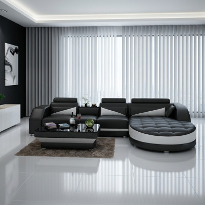 Narożnikowa kanapa L-shape Żywy krajobraz Designerska Sofa Kanapa Podkładka Siedziba Ustawić