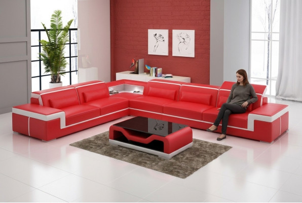 Designerska sofa kanapa Narożnikowa kanapa Podkładka Ustawić Żywy krajobraz w kształcie litery L