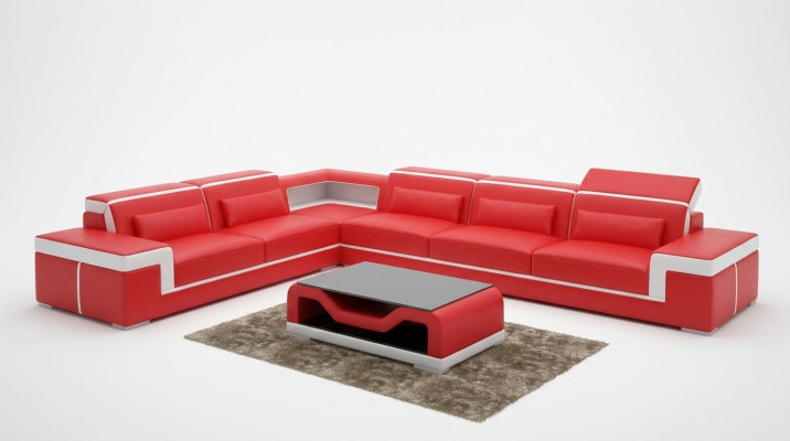 Designerska sofa kanapa Narożnikowa kanapa Podkładka Ustawić Żywy krajobraz w kształcie litery L