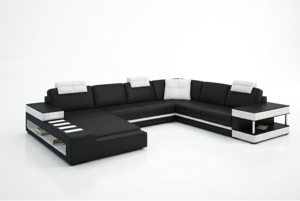 U Shape Sofa Couch Podkładka Ustawić Żywy krajobraz Design Luxury Narożnikowa kanapa
