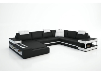 U Shape Sofa Couch Podkładka Ustawić Żywy krajobraz Design Luxury Narożnikowa kanapa