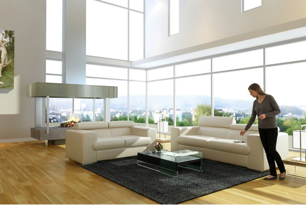 Sofa skórzana Zestaw sofowy 32 miejsce do siedzenia Zestaw Ustawić sofę tapicerowaną kanapę designerską sofę