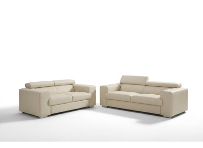 Skórzana sofa Couch Zestaw sofowy Podkładka 3+1+1 miejsce siedzące Kanapy Sofa Design
