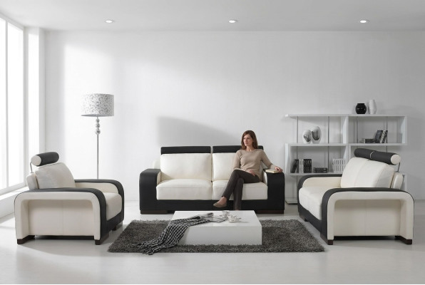 Design Zestaw sofowy Sofy Sofy Podkładka 311 miejsce do siedzenia Obcios Zestaw Skóra