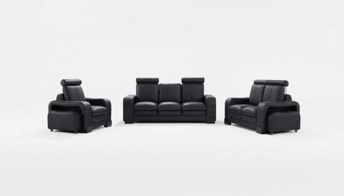 Designerska Sofa Skórzana Kanapa Obcios 3+2+1 miejsce do siedzenia Ustawić Zestaw sofowy Sofa
