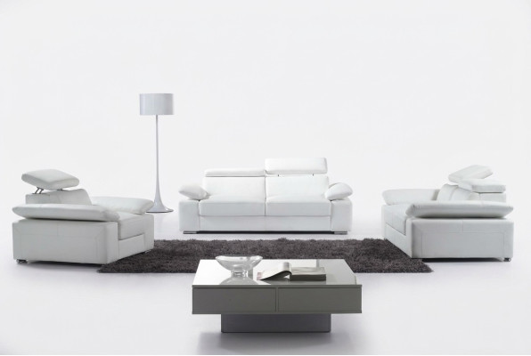 Design Kanapy Sofy Podkładka Skóra 311 miejsce do siedzenia Zestaw sofowy Obcios Set
