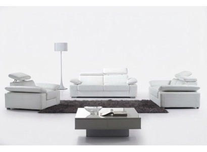 Design Kanapy Sofy Podkładka Skóra 311 miejsce do siedzenia Zestaw sofowy Obcios Set