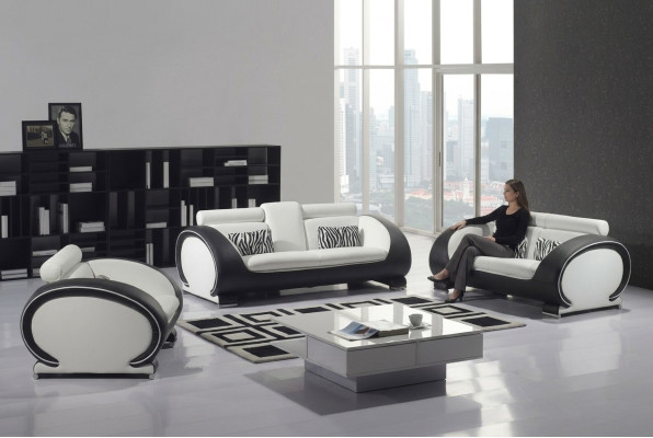 Zestaw sofowy Design Couches 321 miejsce do siedzenia Zestaw Skóra Sofa Obcios Podkładka
