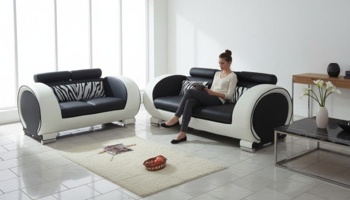Design Kanapy Sofy Podkładka 32 miejsce do siedzenia Zestaw Zestaw sofowy Sofa Skóra Obcios