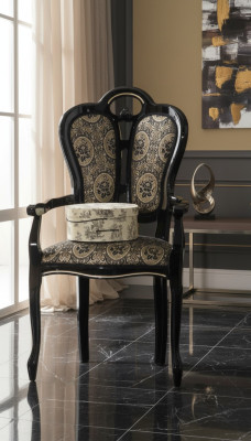 Krzesło do jadalni Drewno Krzesło designerskie Włókienniczy Royal Krzesła Fotel Włochy Meble