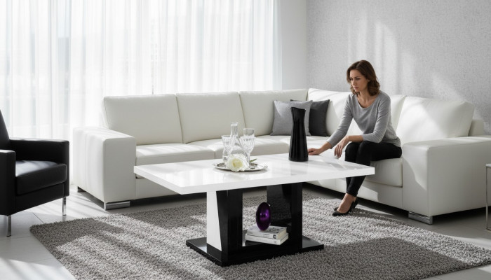 Design Drewno Kanapa Monderner Tabela stoły Sofa Stoliki do salonu Bok sofy