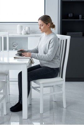 Krzesło 2x Jadalnia Pokój Krzesła Fotel Drewno Design Meble Krzesło Tapicerowane Made in Italy