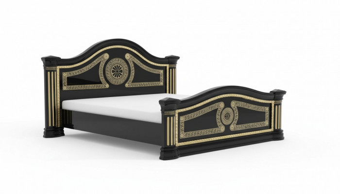 Łóżko Podkładka Design Luxury Drewno Double Hotel łóżko małżeńskie Sleep Pokój Włókienniczy Gold